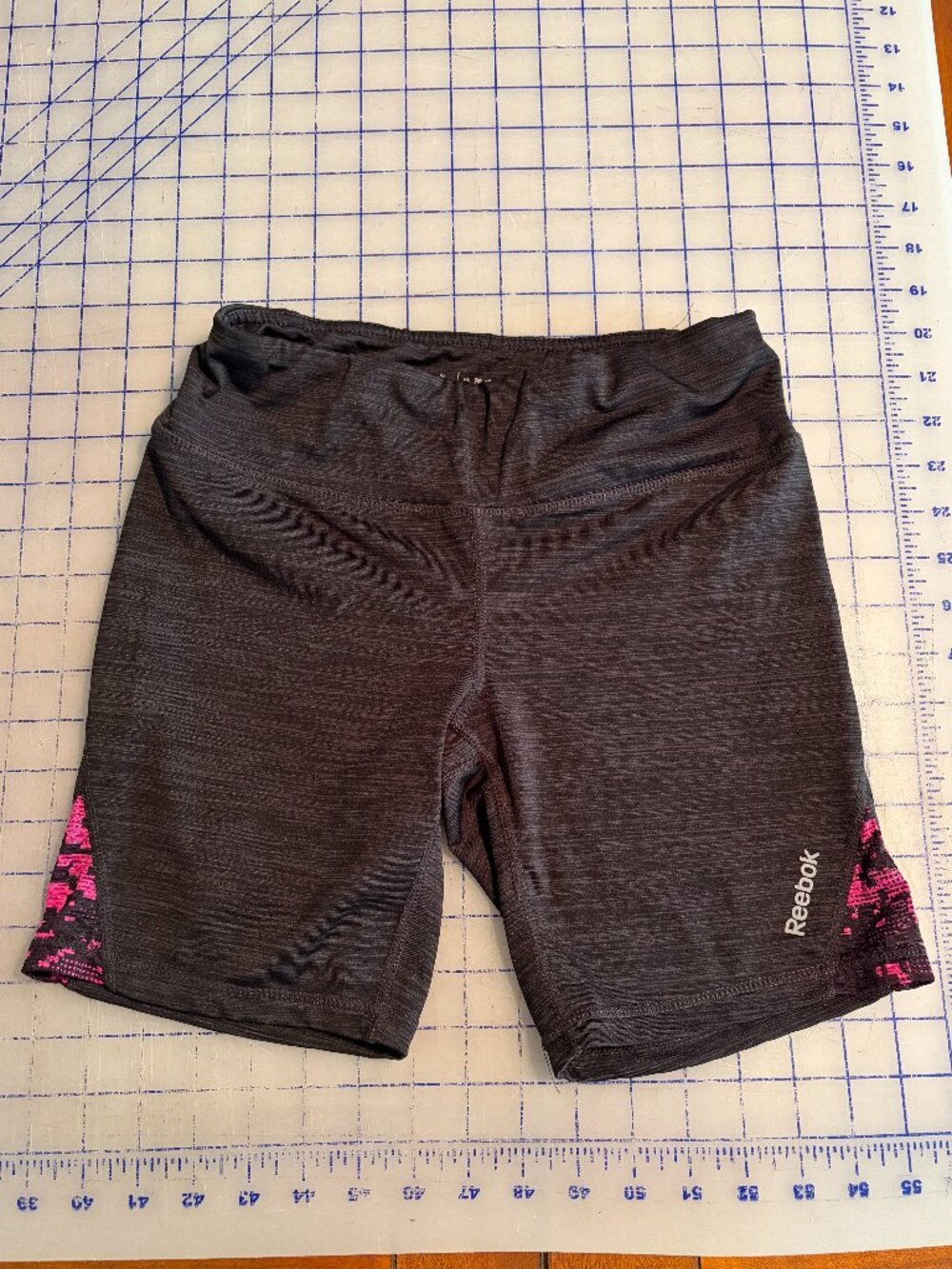 Reebok Black Pink Print Bike Shorts